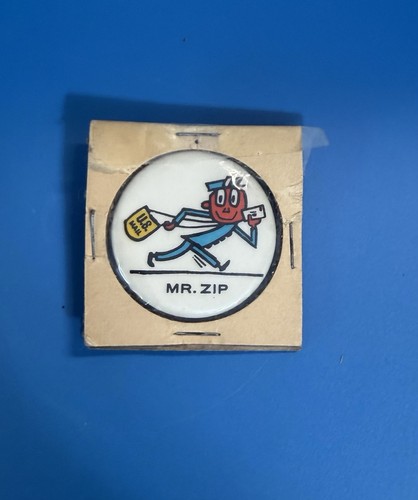 1960 zip 1 2 pinback - mr.,