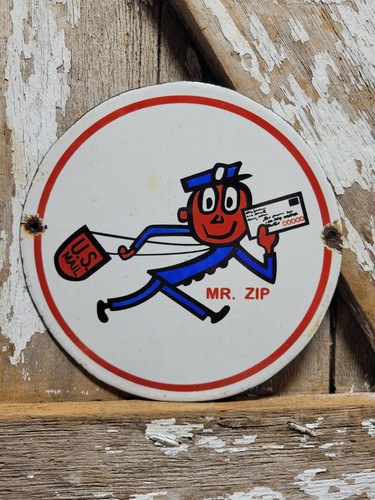 Vintage zip porcelain - zip, sign